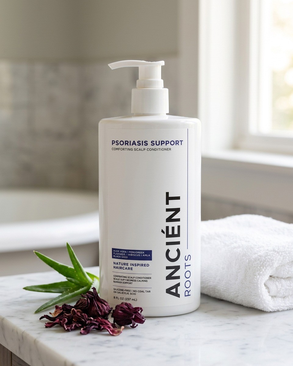 Ancient Roots Psoriasis Support Comforting Scalp Conditioner — 8 fl oz bottle