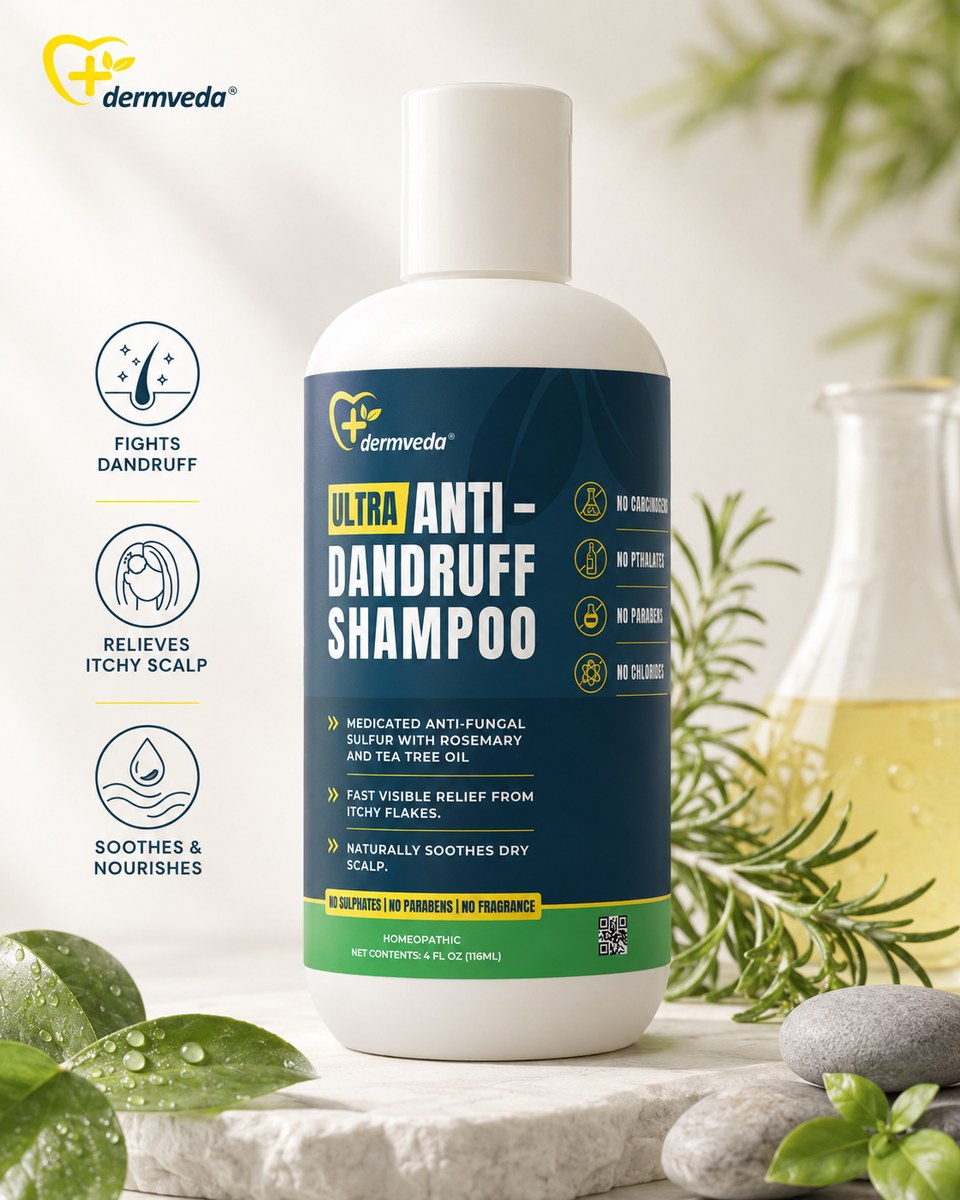 Anti-dandruff shampoo benefits — fights dandruff, relieves itchy scalp, soothes and nourishes