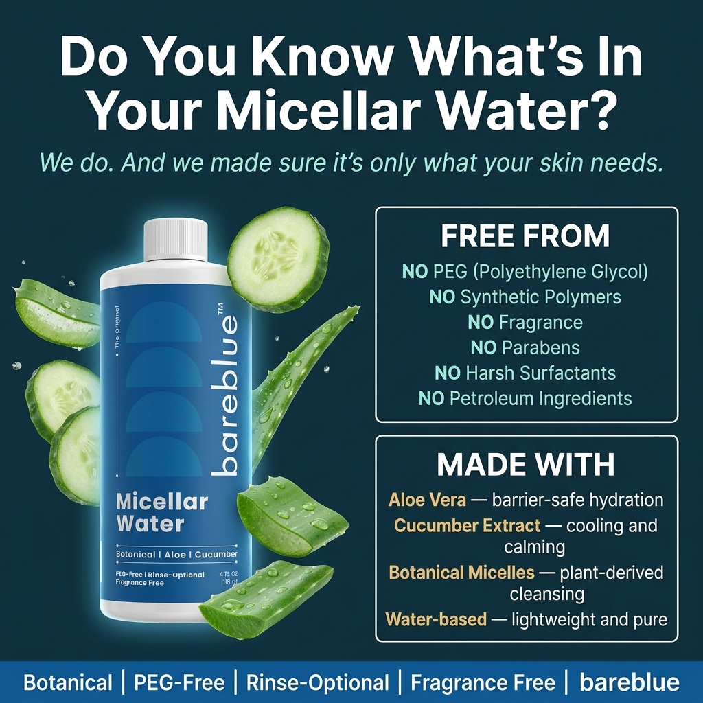 Bareblue Micellar Water clean botanical formula