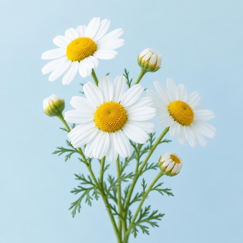 Chamomile flowers used in Bareblue eye and makeup remover