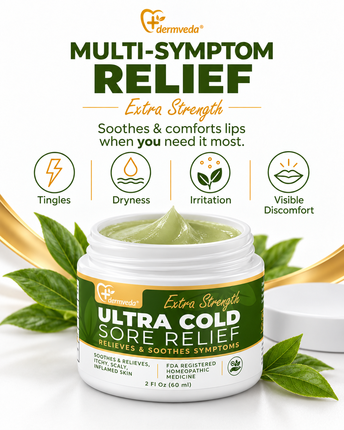 Multi-symptom relief — tingles, dryness, irritation, visible discomfort