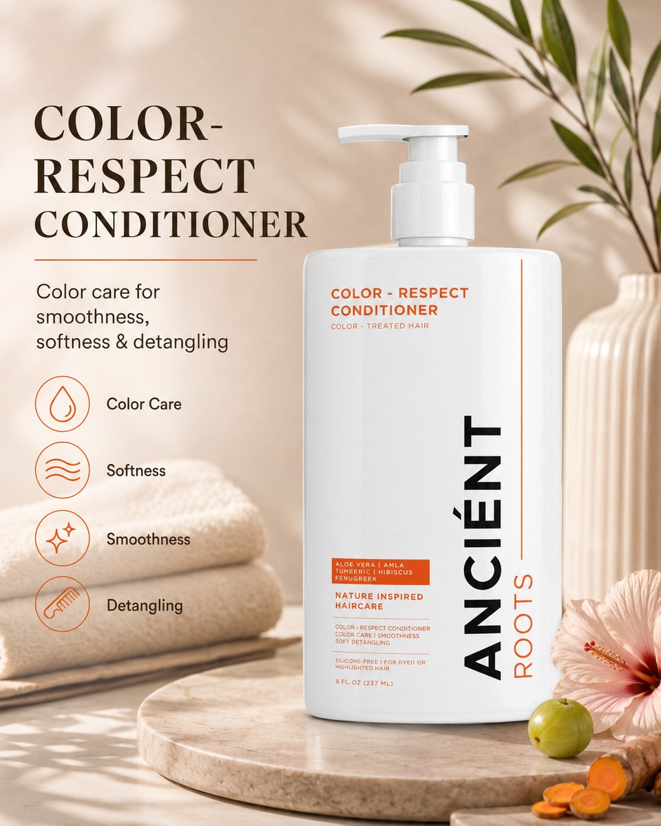 Ancient Roots Color-Respect Conditioner 8 fl oz — silicone-free for dyed or highlighted hair