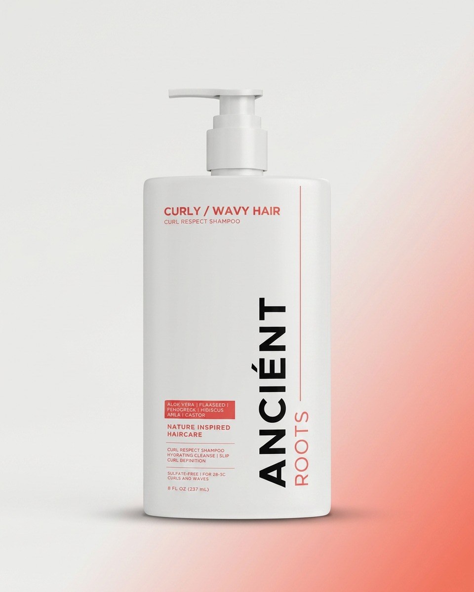 Ancient Roots Curl Respect sulfate-free shampoo — for curls & waves