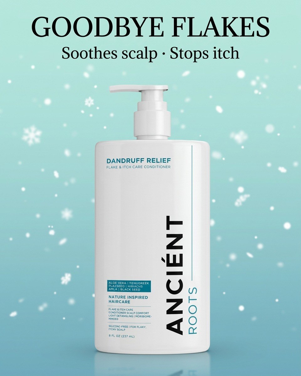 Ancient Roots Dandruff Relief Conditioner — goodbye flakes, soothes scalp, stops itch