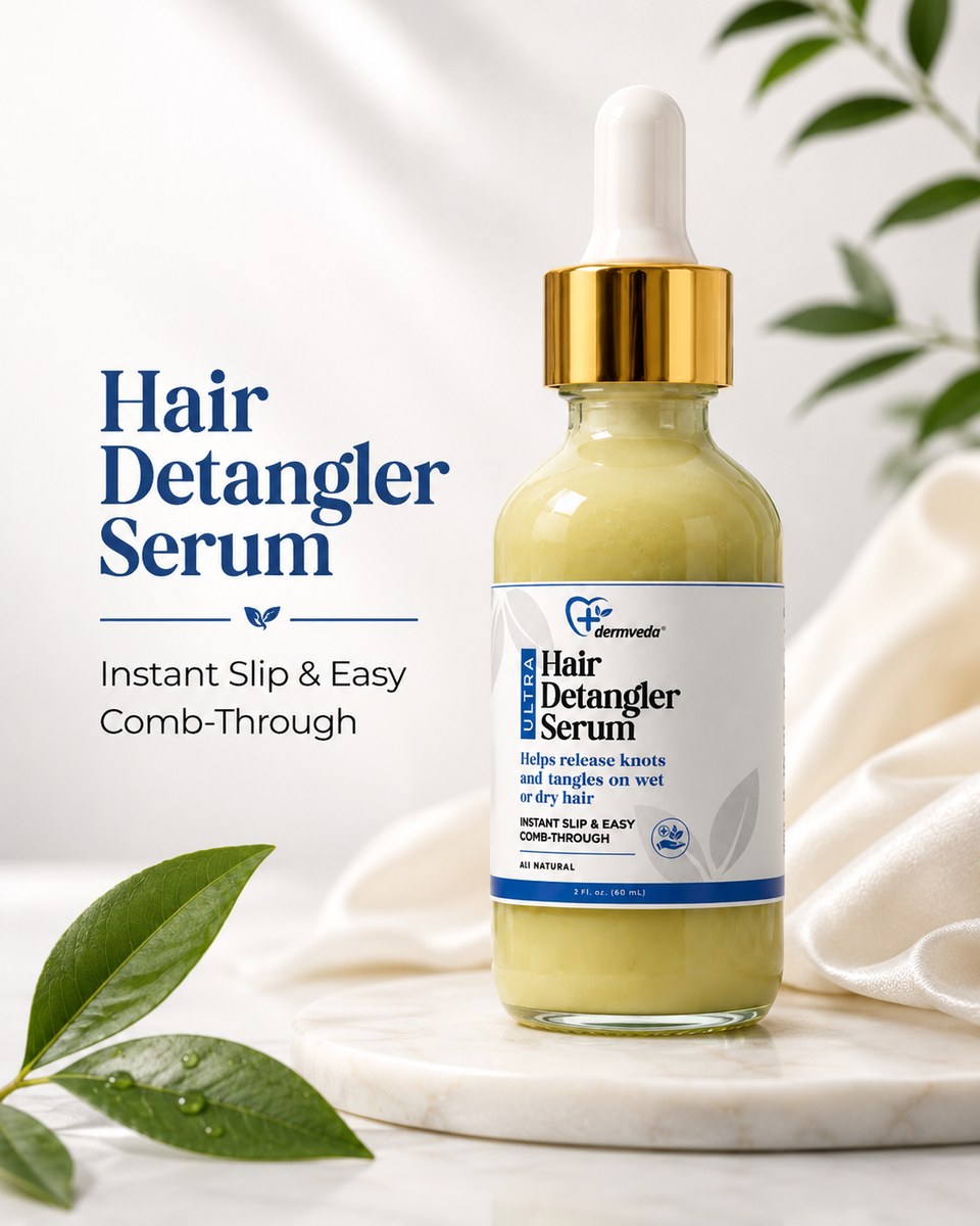 Dermveda Hair Detangler Serum — for knots & tangles