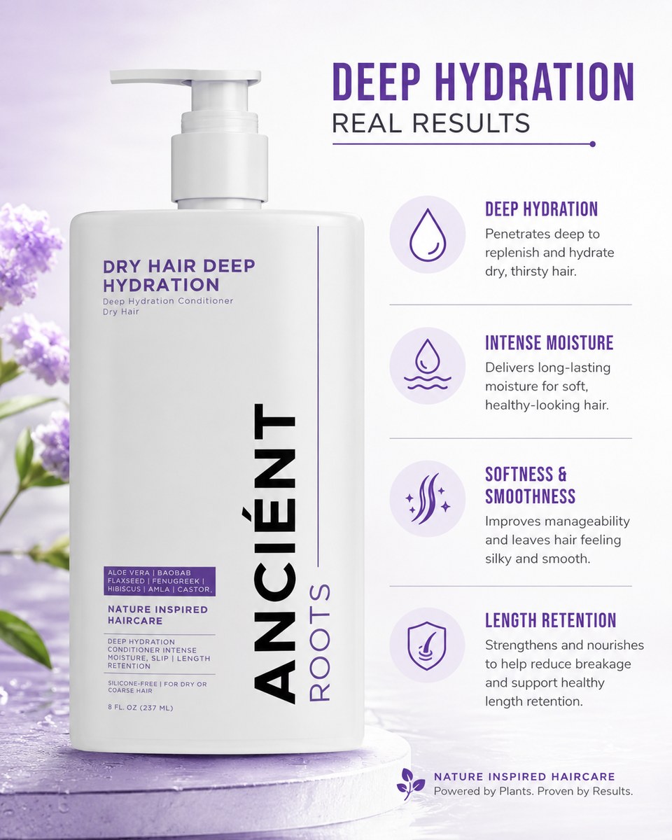 Deep Hydration real results — deep hydration, intense moisture, softness, length retention