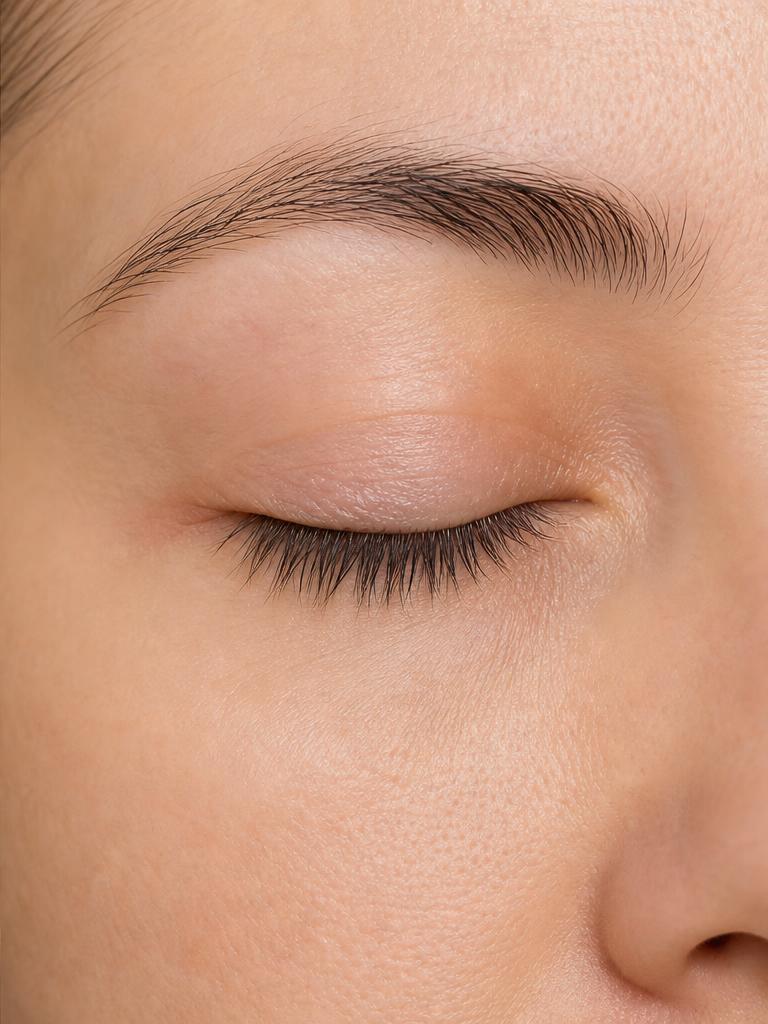 After — calmer, smoother eyelid skin after using Dermveda Ultra Eye Remedy Cream