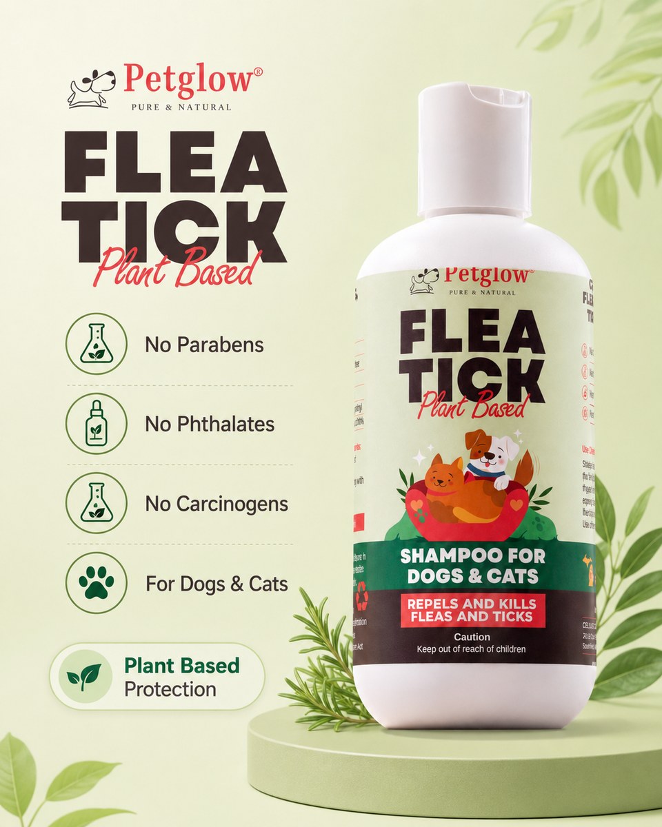 Clean flea & tick formula — no parabens, no phthalates, no carcinogens, safe for dogs & cats