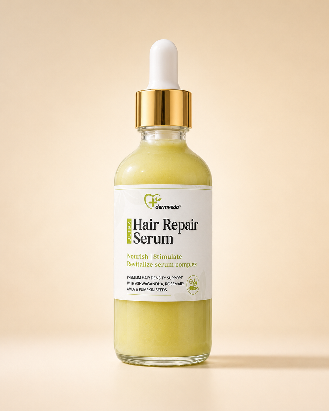 Dermveda Ultra Hair Repair Serum — for damage & thinning