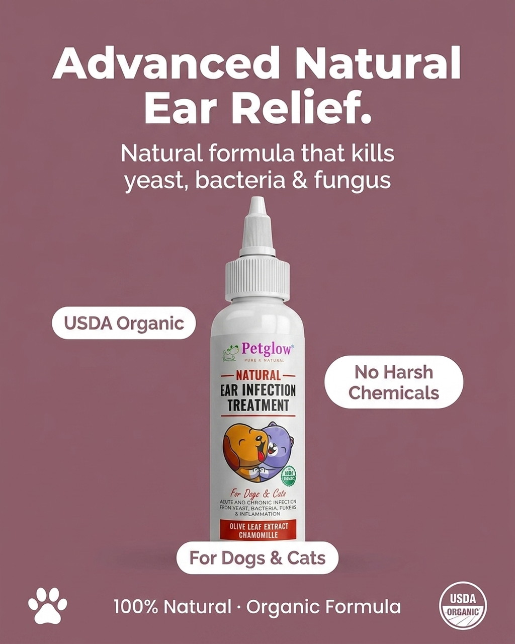 Their ears are trying to tell you something — natural relief for yeast, bacteria and fungus