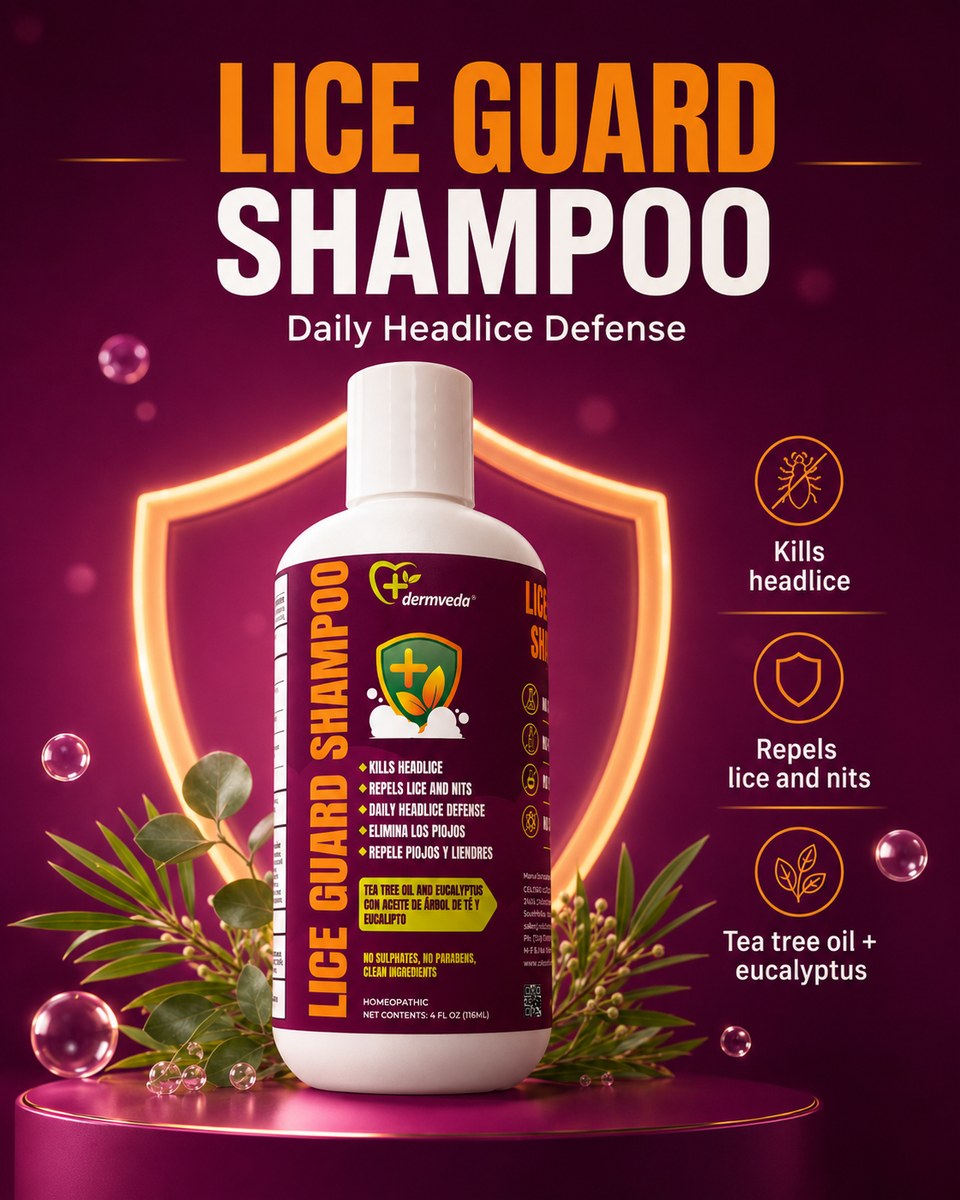 Lice Guard Shampoo benefits — kills headlice, repels lice and nits, daily defense