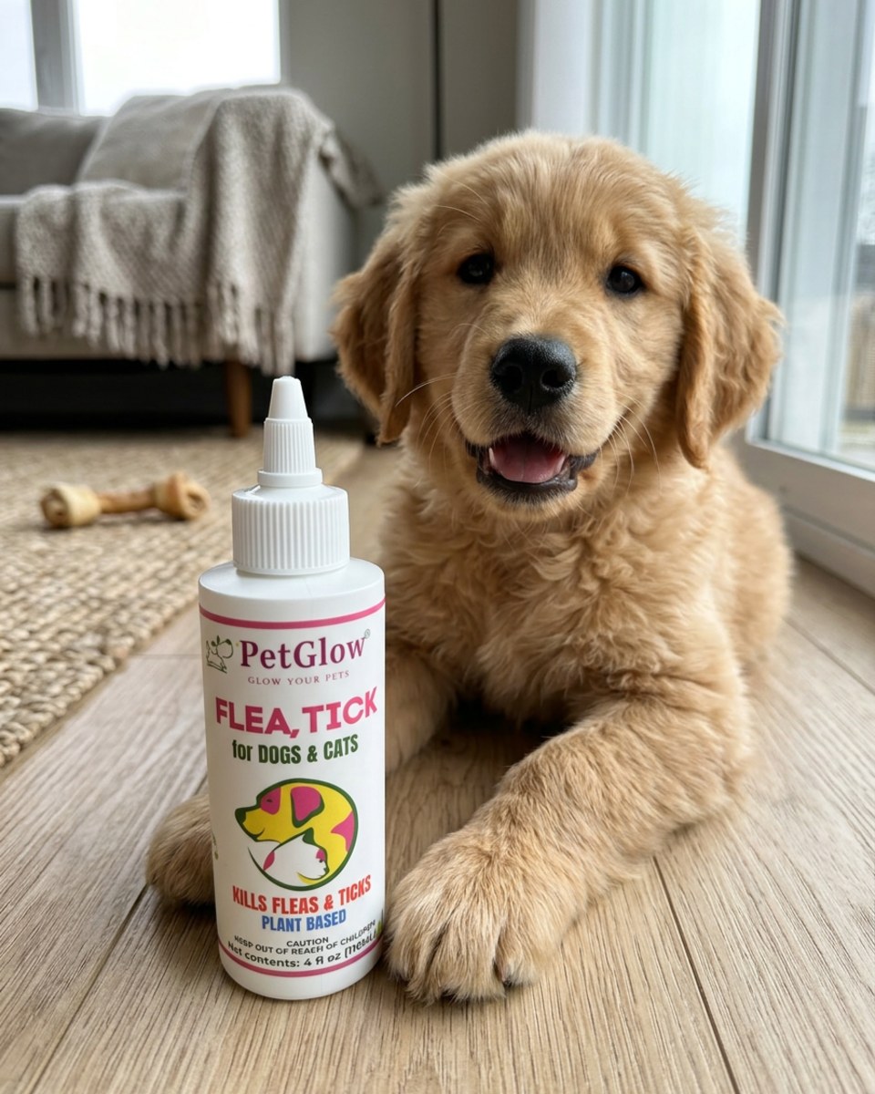 Plant powered flea and tick protection — kills fleas & ticks, plant based formula, gentle & safe for dogs and cats