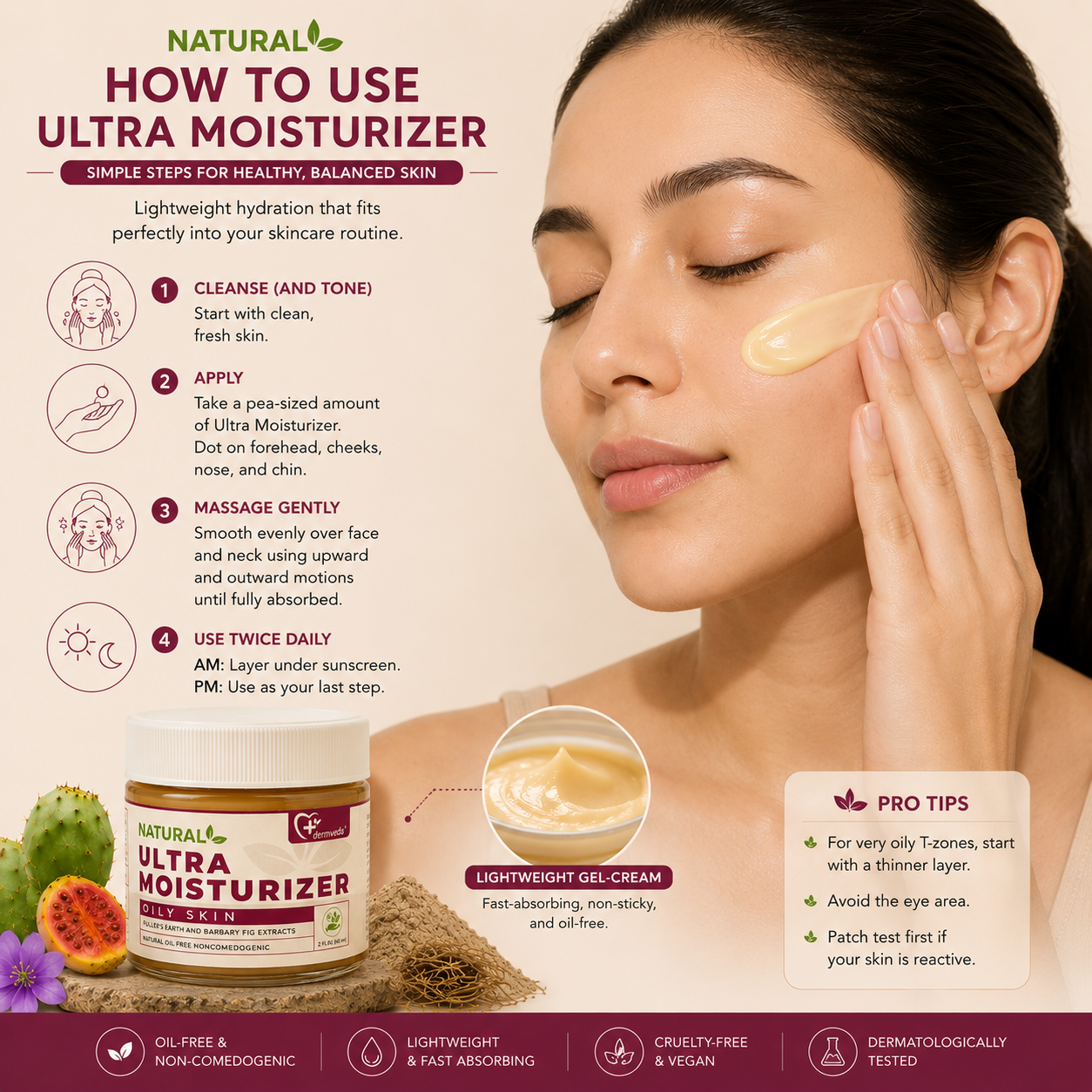 Lightweight, fast-absorbing — Ultra Moisturizer for Oily Skin