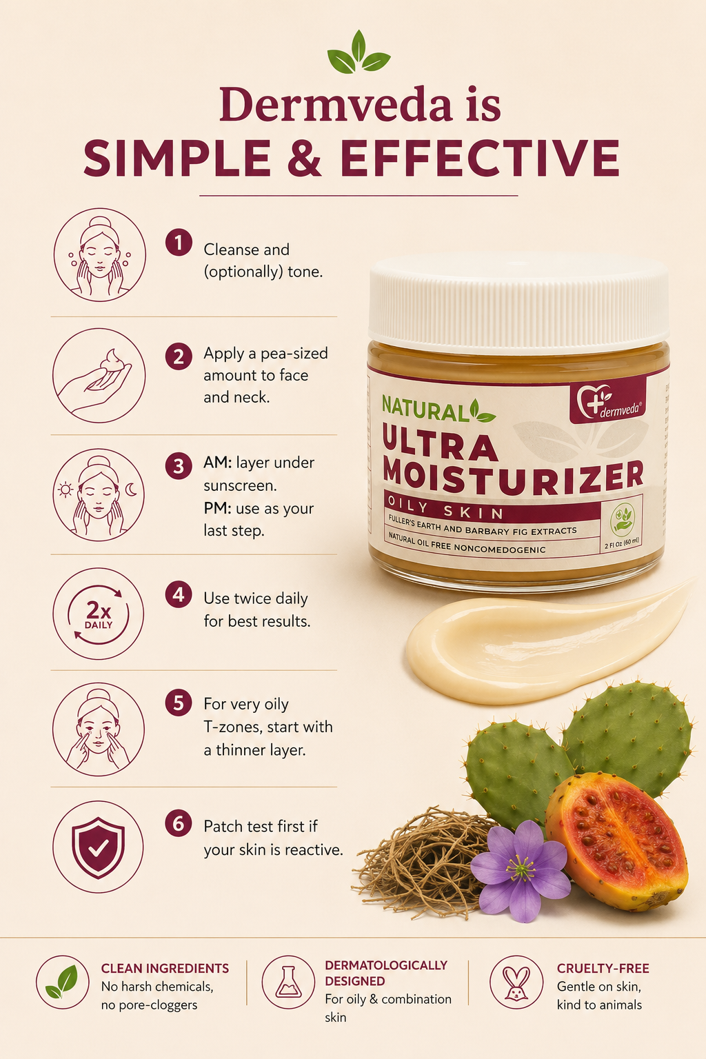 How to use Dermveda Ultra Moisturizer for Oily Skin