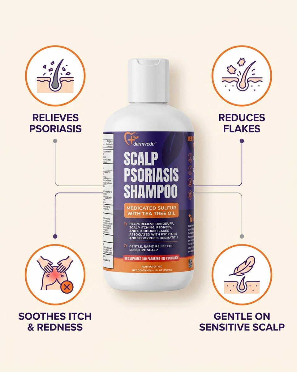 Soothes scalp, calms redness, reduces flaking, barrier support