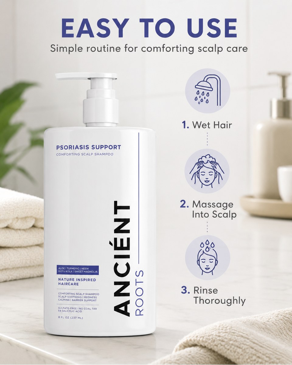 Easy to use — wet hair, massage into scalp, rinse thoroughly