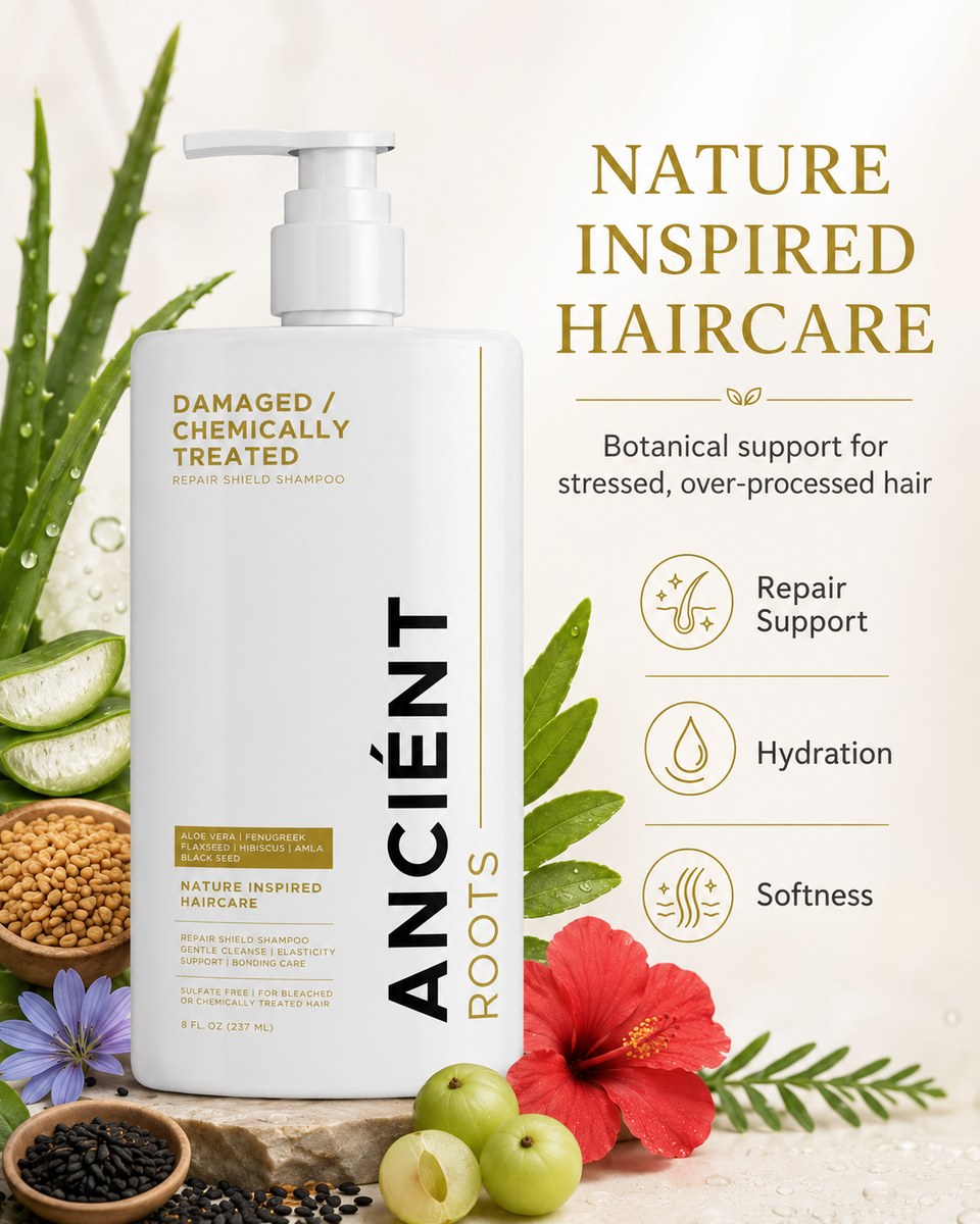 Ancient Roots Repair & Shield sulfate-free shampoo — for breakage
