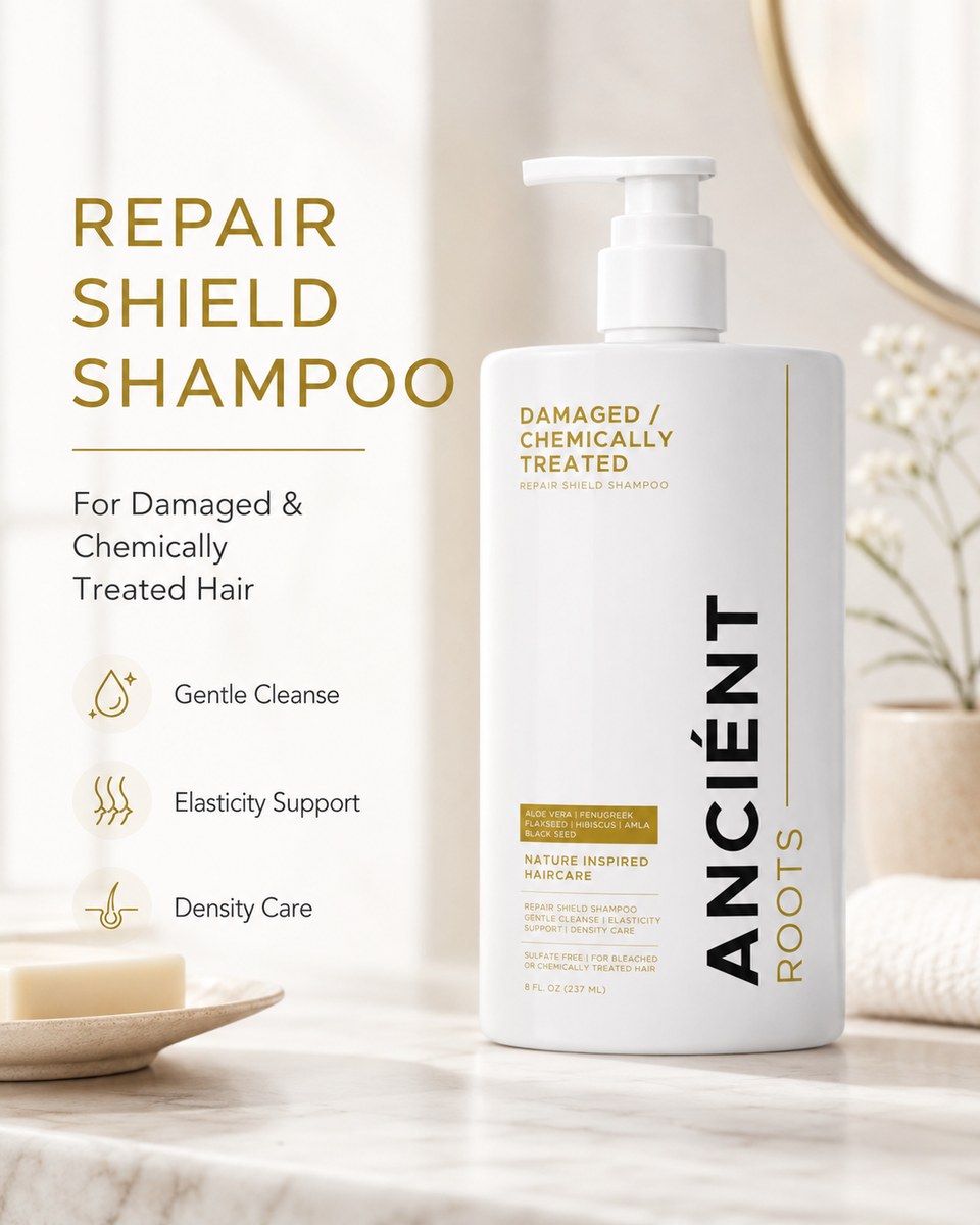 Repair Shield Shampoo benefits — gentle cleanse, elasticity support, density care