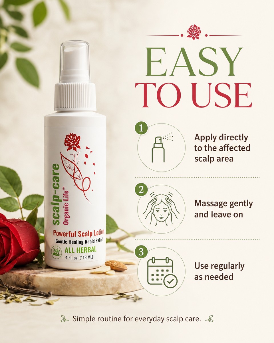 How to use scalp treatment — apply to scalp, massage gently, use regularly as needed