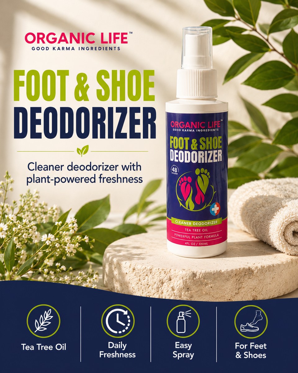 Foot & Shoe Deodorizer — cleaner deodorizer with plant-powered freshness for daily odor control