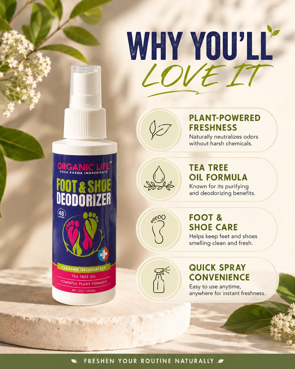 Why you'll love it — plant-powered freshness, tea tree oil formula, foot & shoe care and quick spray convenience