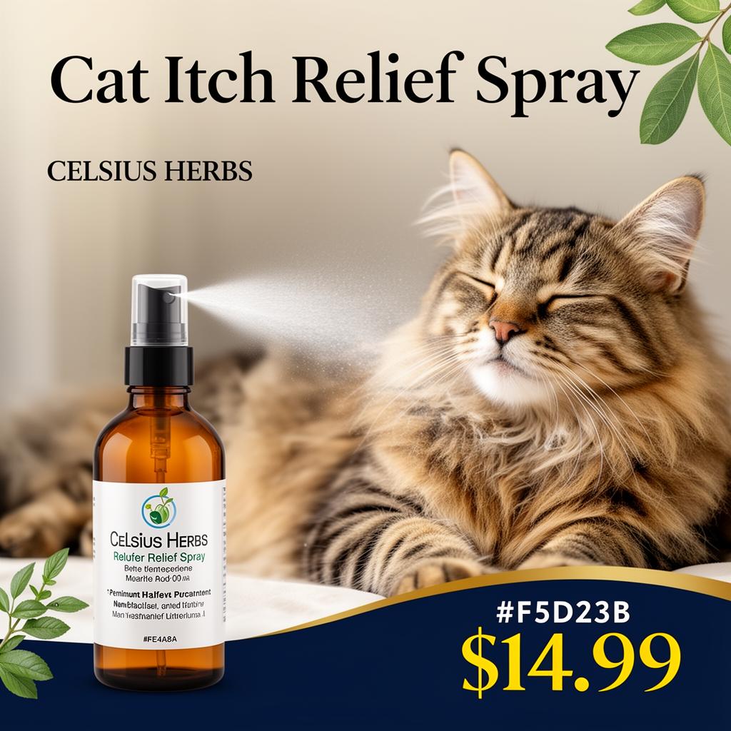 Lifestyle still of cat being treated with PetGlow lotion
