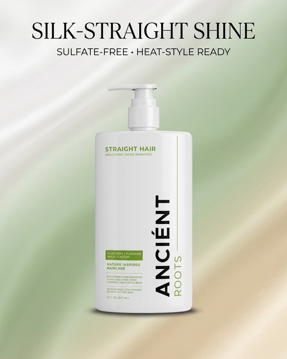 Ancient Roots Smooth & Sleek sulfate-free shampoo — for straight hair