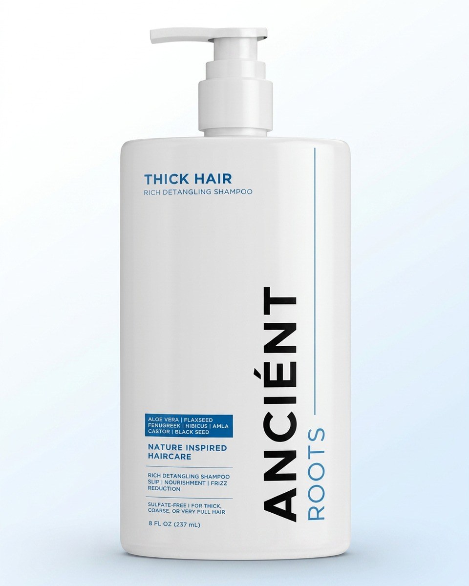 Ancient Roots Rich Detangling sulfate-free shampoo — for thick hair