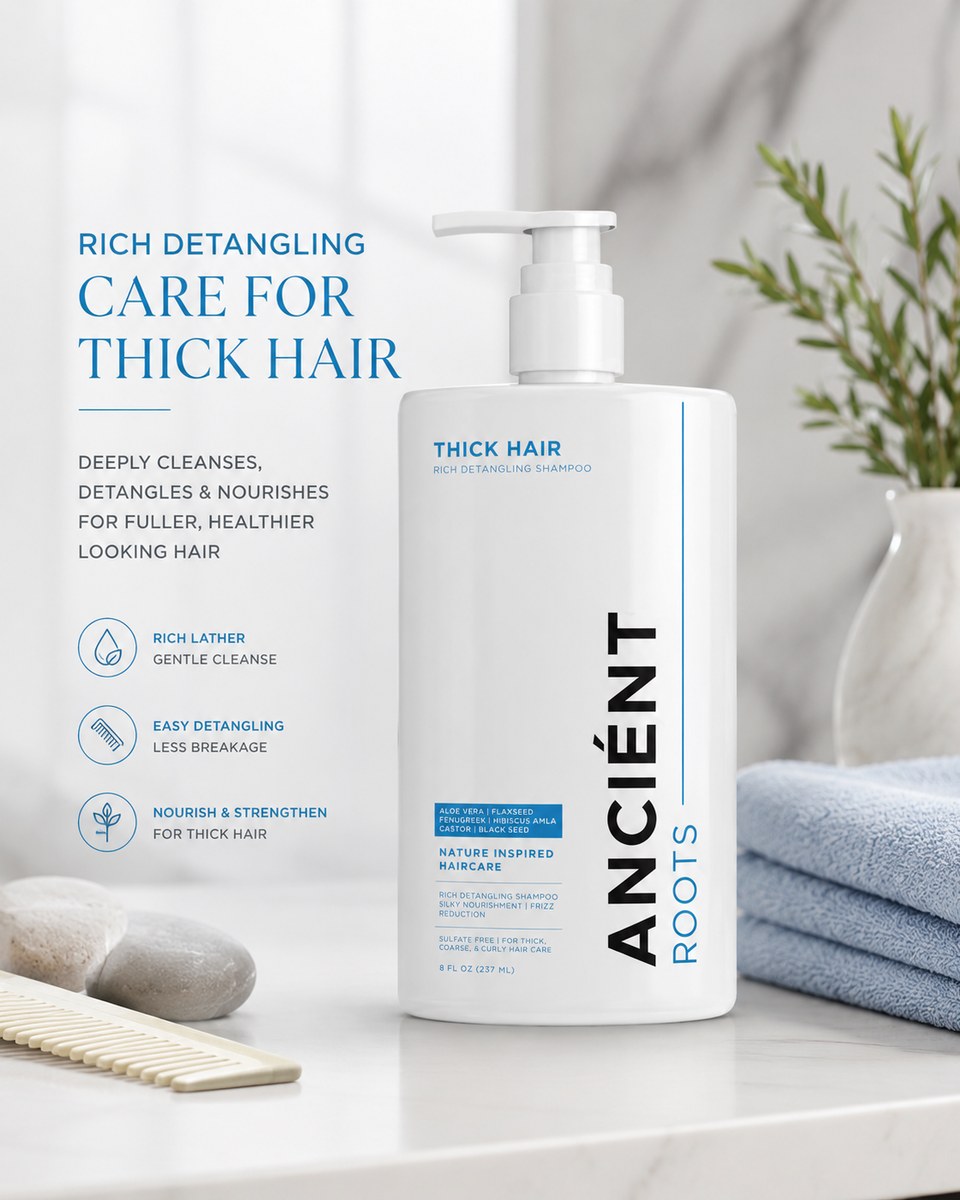 Hydrating shampoo care for dry, frizzy and coarse hair