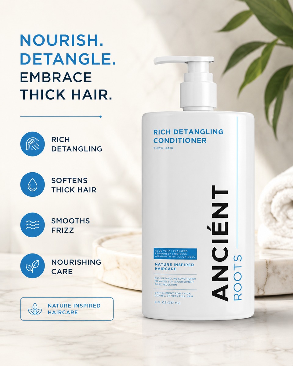 Detangling Conditioner for Thick and Coarse Hair care benefits