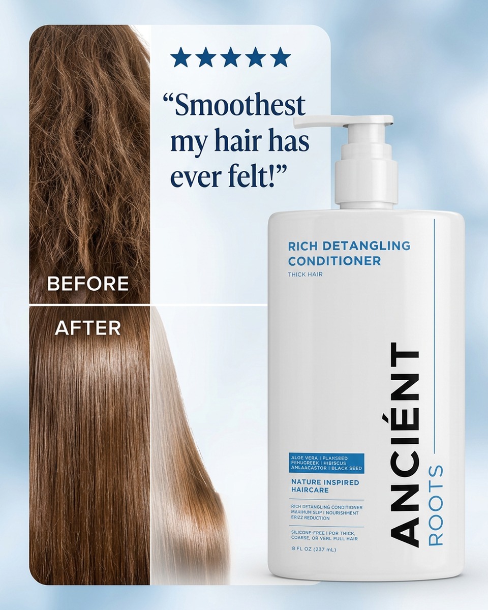 Five-star review for Detangling Conditioner for Thick and Coarse Hair