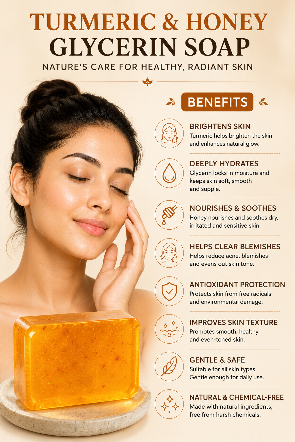 Benefits of Turmeric & Honey Soap — brighter, healthier, glowing skin