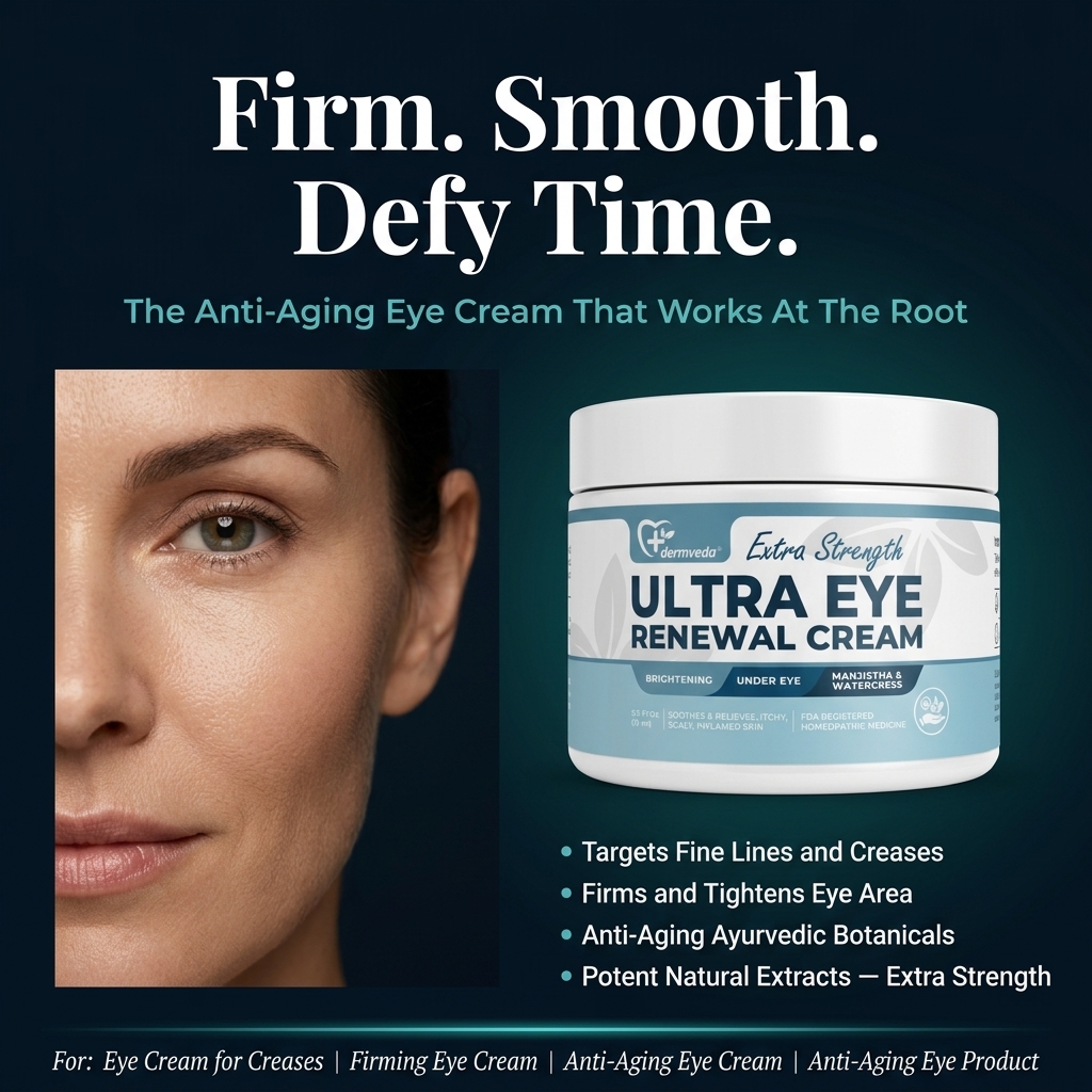 Anti-aging eye cream results — firming eye cream that targets fine lines and eye cream for creases around the eye area